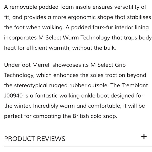 Boots MERRELL MID POLAR Waterproof Leather SELECT DRY Black Fur Lined Size 6 - Picture 15 of 15